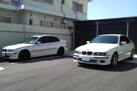 '98 BMW525i (E39) & '00 BMW325i (E46) アルピンホワイト3